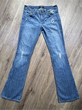 Kasil Heritage 1968 Devoted Antiqua Flare Low Rise Jeans Designer Denim Size 27